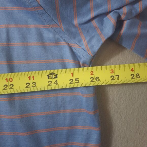 Peter Millar Crown Sport Polo XXL Blue Orange Stripe Performance Golf Putter - Picture 8 of 8